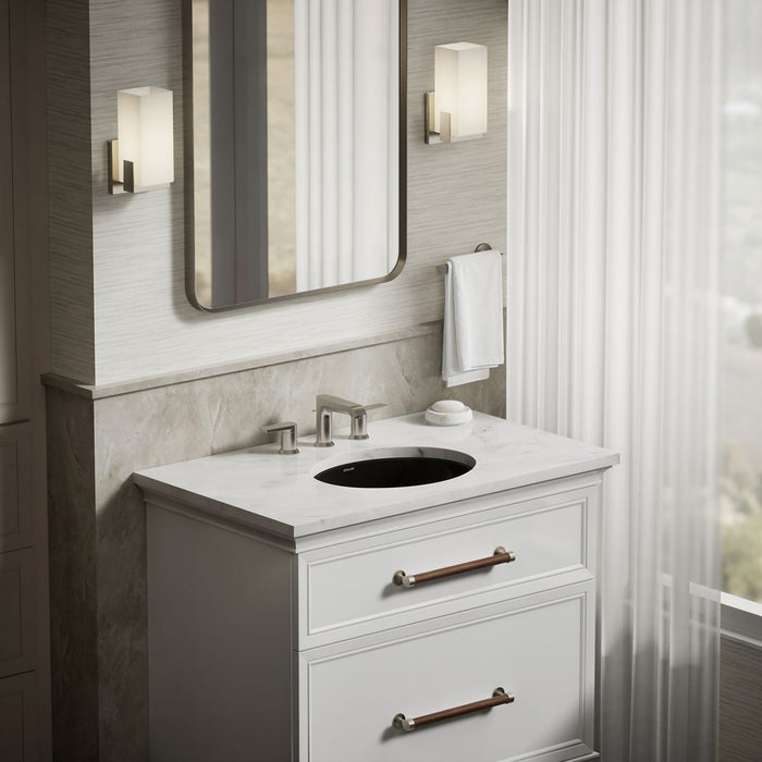 KOHLER K-2209 Caxton 17" oval undermount bathroom sink, black black - view 4