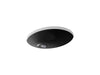 KOHLER K-2211 Caxton 21-1/4" oval undermount bathroom sink, black black