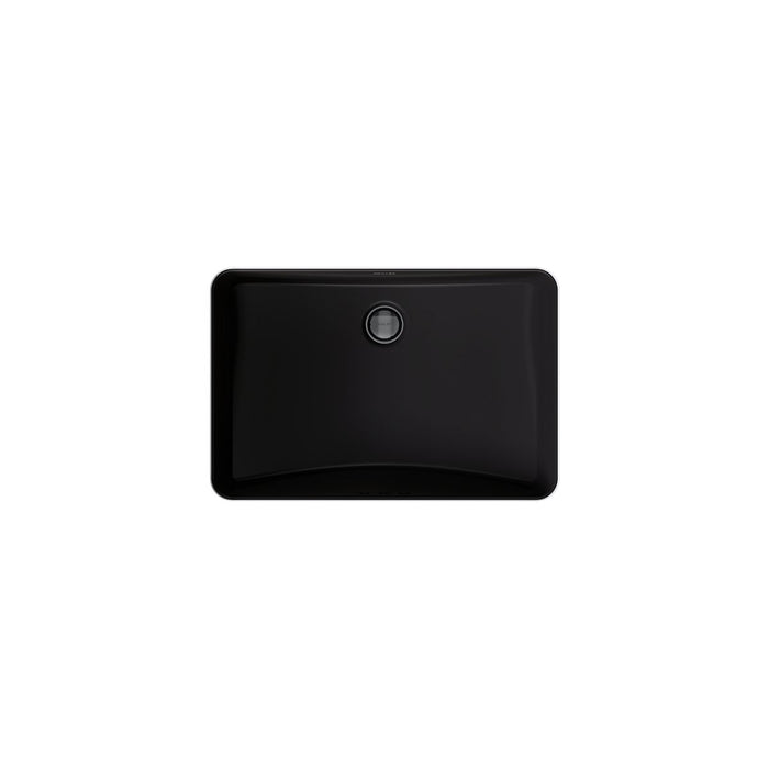 KOHLER K-2214-G Ladena 21" rectangular undermount bathroom sink with glazed underside, no overflow