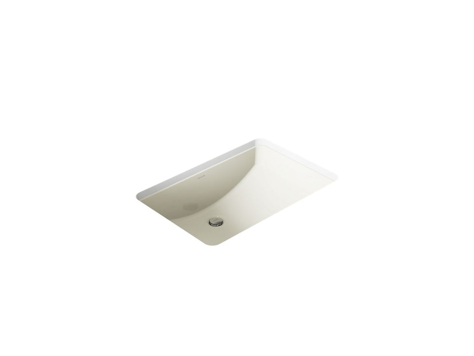 KOHLER K-2215 Ladena 23-1/4" rectangular undermount bathroom sink, biscuit
