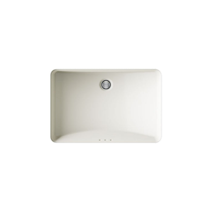 KOHLER K-2215 Ladena 23-1/4" rectangular undermount bathroom sink, biscuit - view 3