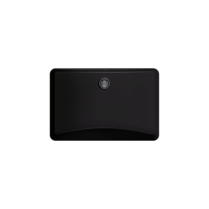 KOHLER K-2215 Ladena 23-1/4" rectangular undermount bathroom sink, black black - view 4