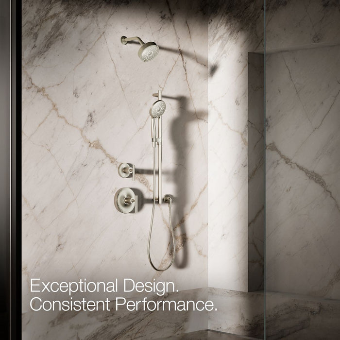 KOHLER K-22165 Forté 2.5 gpm multifunction handshower with Katalyst air-induction technology, vibrant brushed nickel - view 4