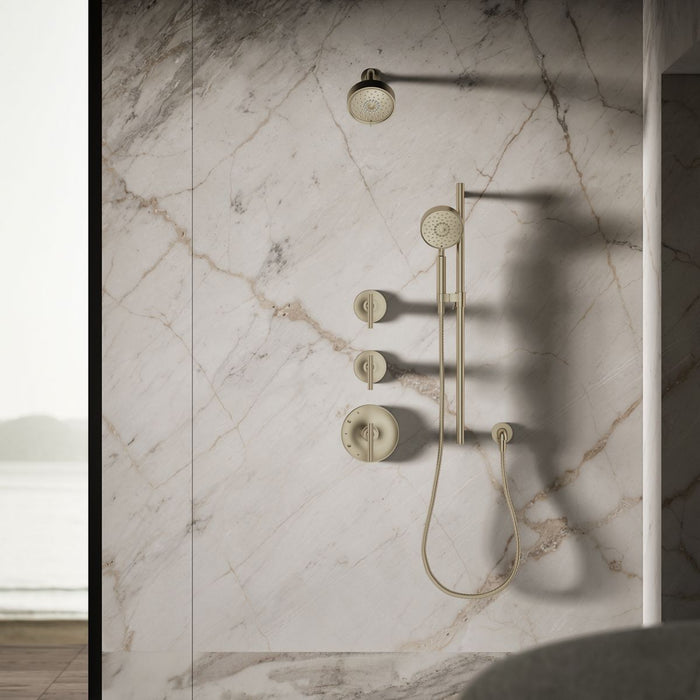 KOHLER K-22170-G Purist Three-function showerhead, 1.75 gpm, vibrant brushed bronze - view 3