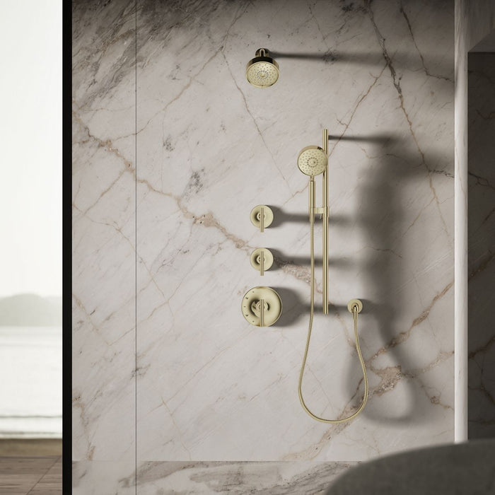 KOHLER K-22170-G Purist Three-function showerhead, 1.75 gpm, vibrant french gold - view 3