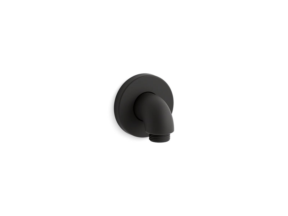 KOHLER K-22172 Purist Wall-mount supply elbow with check valve, matte black