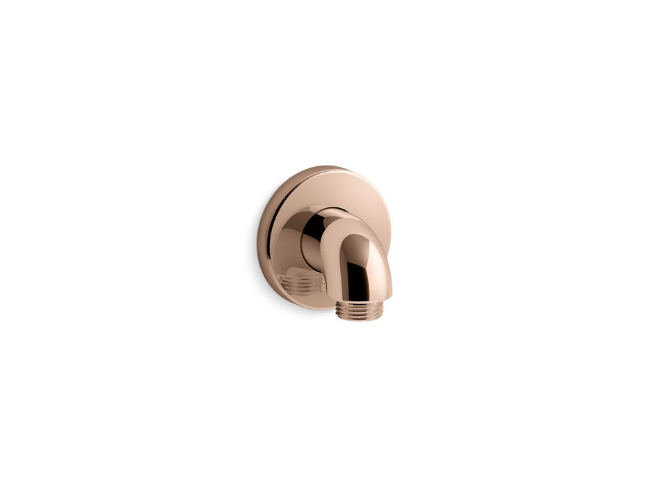 KOHLER K-22172 Purist Wall-mount supply elbow with check valve, vibrant rose gold