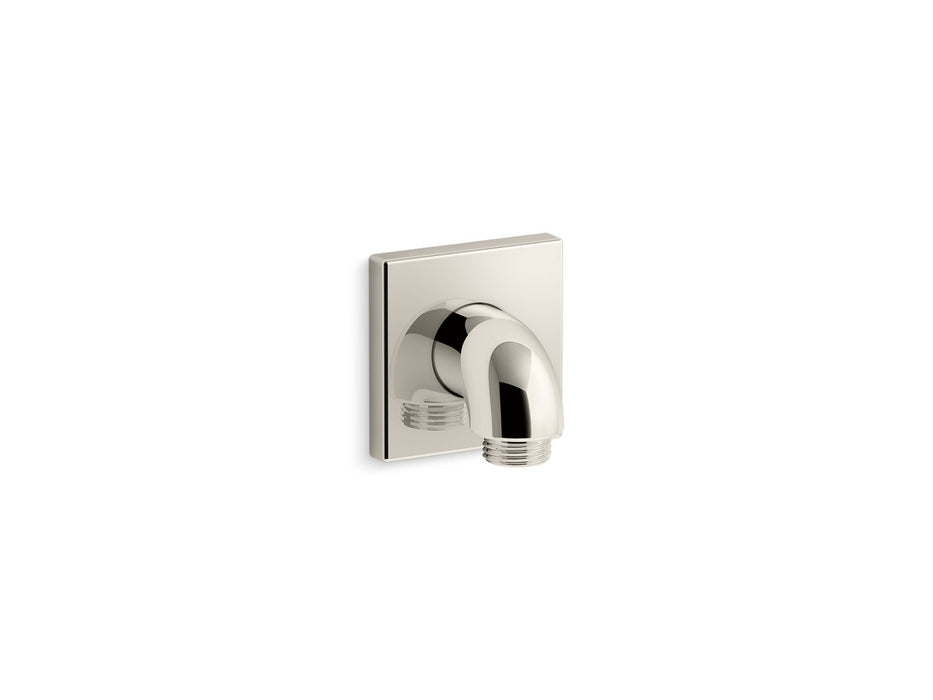 KOHLER K-22175 Loure Wall-mount supply elbow with check valve, vibrant polished nickel