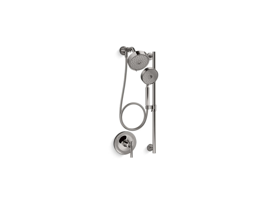 KOHLER K-22181 Purist Showering Kit, 2.5 gpm, vibrant titanium