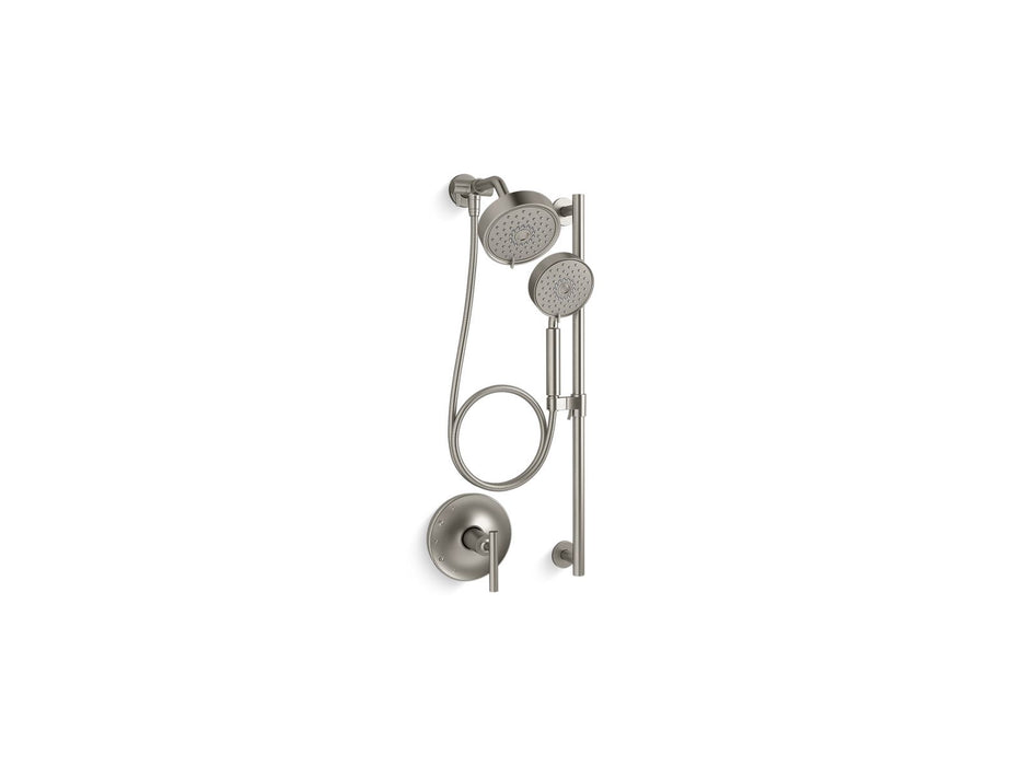 KOHLER K-22181-G Purist Showering Kit, 1.75 gpm, vibrant brushed nickel
