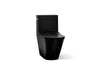 KOHLER K-22378 Brazn One-piece compact elongated toilet with skirted trapway, dual-flush, honed black