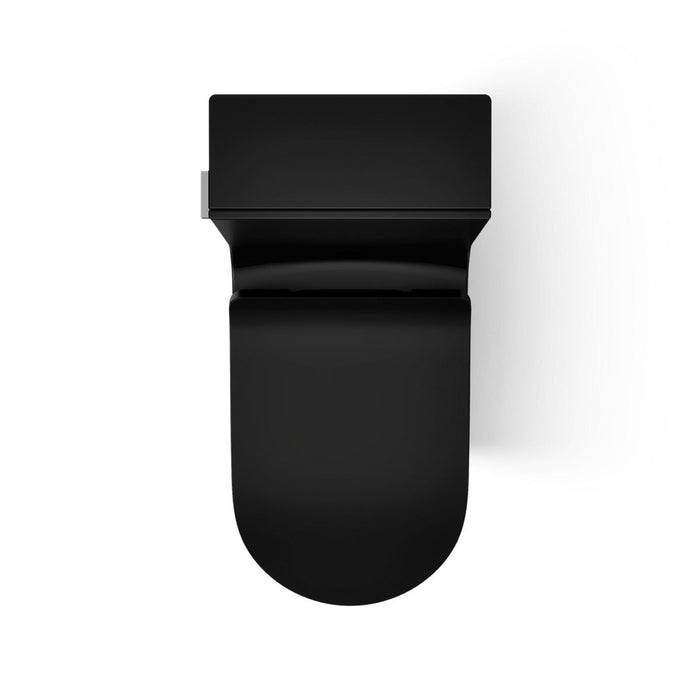 KOHLER K-22378 Brazn One-piece compact elongated toilet with skirted trapway, dual-flush, honed black - view 4