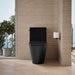 KOHLER K-22378 Brazn One-piece compact elongated toilet with skirted trapway, dual-flush, honed black - view 5