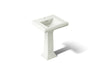 KOHLER K-2238-1 Memoirs 24-1/4" rectangular pedestal bathroom sink, dune