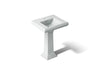 KOHLER K-2238-1 Memoirs 24-1/4" rectangular pedestal bathroom sink, ice grey
