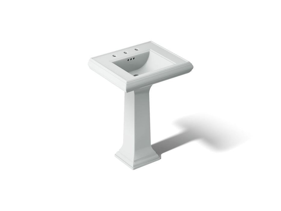 KOHLER K-2238-8 Memoirs 24-1/4" rectangular pedestal bathroom sink, ice grey