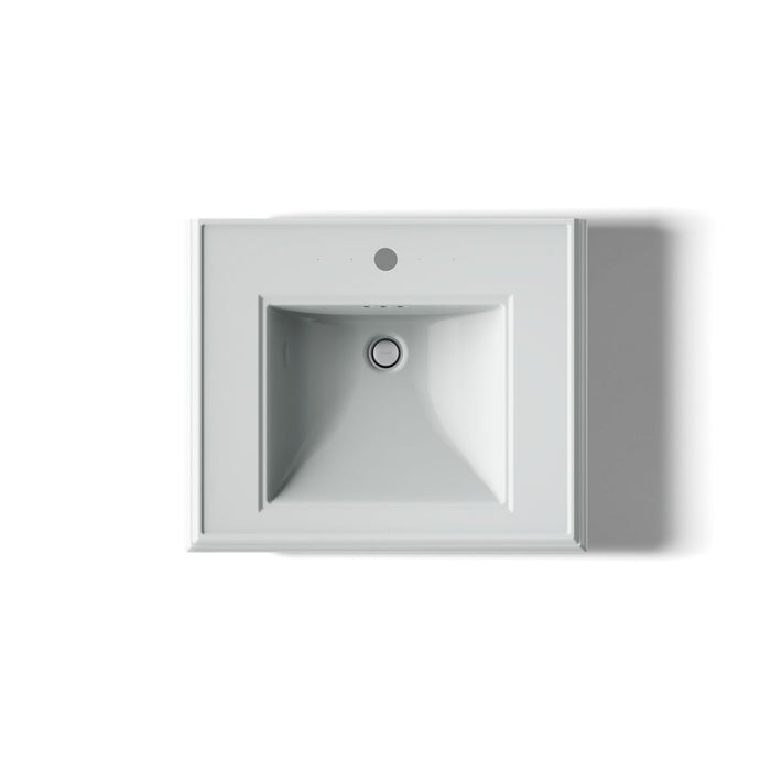 KOHLER K-2239-1 Memoirs Pedestal/console table bathroom sink basin with single faucet-hole drilling