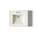KOHLER K-2239-4 Memoirs Pedestal/console table bathroom sink basin with 4" centerset faucet holes, biscuit - view 3