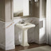 KOHLER K-2239-4 Memoirs Pedestal/console table bathroom sink basin with 4" centerset faucet holes, biscuit - view 4