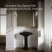 KOHLER K-2239-4 Memoirs Pedestal/console table bathroom sink basin with 4" centerset faucet holes, black black - view 5