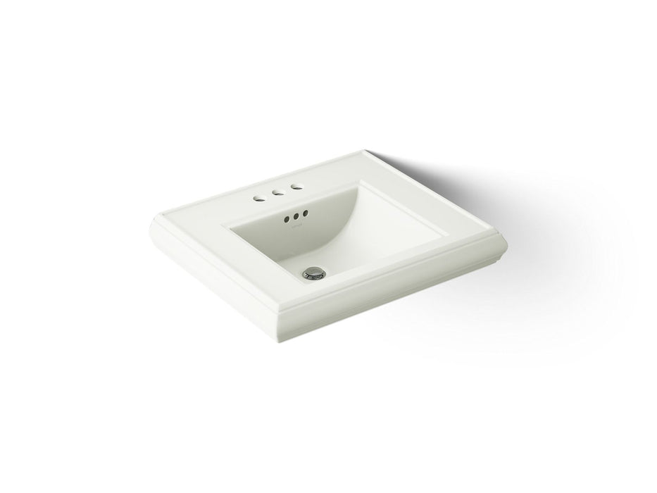 KOHLER K-2239-4 Memoirs Pedestal/console table bathroom sink basin with 4" centerset faucet holes, dune