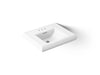 KOHLER K-2239-4 Memoirs Pedestal/console table bathroom sink basin with 4" centerset faucet holes, white