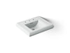 KOHLER K-2239-8 Memoirs Pedestal/console table bathroom sink basin with 8" widespread faucet holes, ice grey