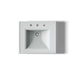 KOHLER K-2239-8 Memoirs Pedestal/console table bathroom sink basin with 8" widespread faucet holes, ice grey - view 3