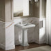 KOHLER K-2239-8 Memoirs Pedestal/console table bathroom sink basin with 8" widespread faucet holes, ice grey - view 4