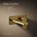 KOHLER K-22567-4 Parallel Wall-mount single-handle bathroom sink faucet, 1.2 gpm, vibrant brushed moderne brass - view 5