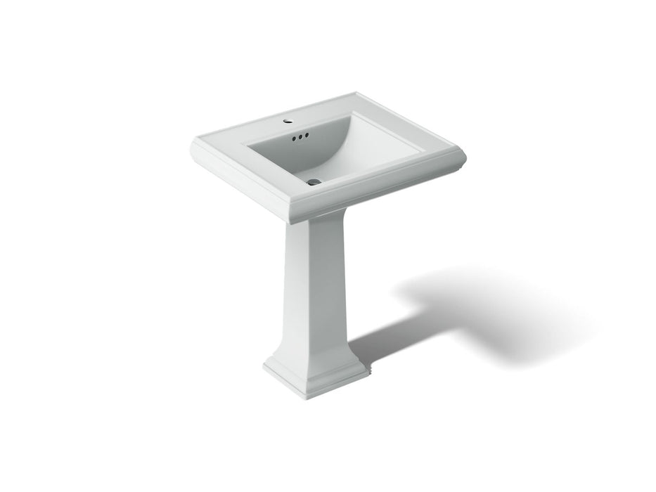 KOHLER K-2258-1 Memoirs 27-1/4" rectangular pedestal bathroom sink, ice grey