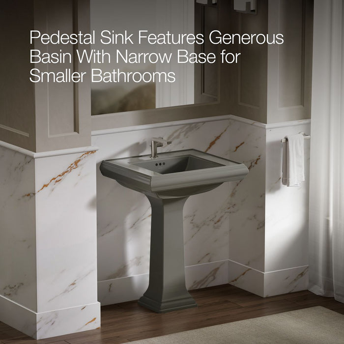KOHLER K-2258-1 Memoirs 27-1/4" rectangular pedestal bathroom sink