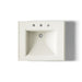 KOHLER K-2258-8 Memoirs 27-1/4" rectangular pedestal bathroom sink, biscuit - view 3