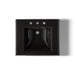 KOHLER K-2258-8 Memoirs 27-1/4" rectangular pedestal bathroom sink, black black - view 3