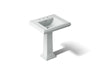 KOHLER K-2258-8 Memoirs 27-1/4" rectangular pedestal bathroom sink, ice grey