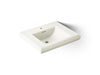 KOHLER K-2259-1 Memoirs Pedestal/console table bathroom sink basin with single faucet-hole drilling, biscuit