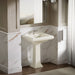KOHLER K-2259-1 Memoirs Pedestal/console table bathroom sink basin with single faucet-hole drilling, biscuit - view 4