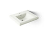 KOHLER K-2259-1 Memoirs Pedestal/console table bathroom sink basin with single faucet-hole drilling, dune