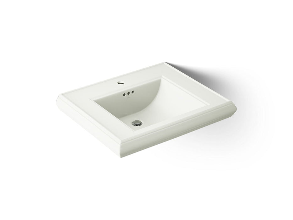 KOHLER K-2259-1 Memoirs Pedestal/console table bathroom sink basin with single faucet-hole drilling, dune
