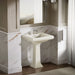 KOHLER K-2259-8 Memoirs Pedestal/console table bathroom sink basin with 8" widespread faucet holes, biscuit - view 4