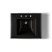 KOHLER K-2259-8 Memoirs Pedestal/console table bathroom sink basin with 8" widespread faucet holes, black black - view 3