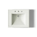 KOHLER K-2259-8 Memoirs Pedestal/console table bathroom sink basin with 8" widespread faucet holes, dune - view 3