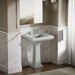 KOHLER K-2259-8 Memoirs Pedestal/console table bathroom sink basin with 8" widespread faucet holes, ice grey - view 4