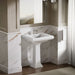 KOHLER K-2259-8 Memoirs Pedestal/console table bathroom sink basin with 8" widespread faucet holes, white - view 3