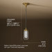 3/4 view of product with dimensions