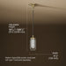 3/4 view of product with dimensions