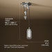3/4 view of product with dimensions