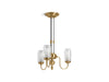 KOHLER K-22657-CH03 Artifacts 22" chandelier, moderne brushed gold