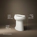 KOHLER K-22661 Highline Tall elongated toilet bowl, biscuit - view 3