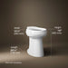 KOHLER K-22661 Highline Tall elongated toilet bowl, white - view 3